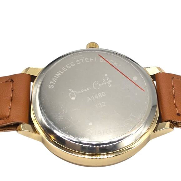 Jessica Carlyle Women Watch Quartz & Charm Bracelet Set Braided Leather Like - Picture 10 of 12